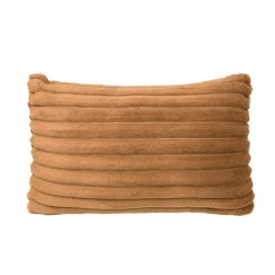 EMINZA Housse de coussin rectangulaire flanelle (30 x 50 cm) Dune Camel New