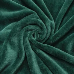 EMINZA Housse de coussin rectangulaire flanelle (40 x 60 cm) Didou e Vert