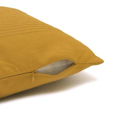 EMINZA Housse de coussin rectangulaire coton tissé (30 x 50 cm) Léa Jaune safran Outlet