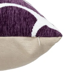 Atmosphera, cru017dateur d'intu017drieur Housse de coussin rectangulaire (30 x 50 cm) Jeni Violet Sale
