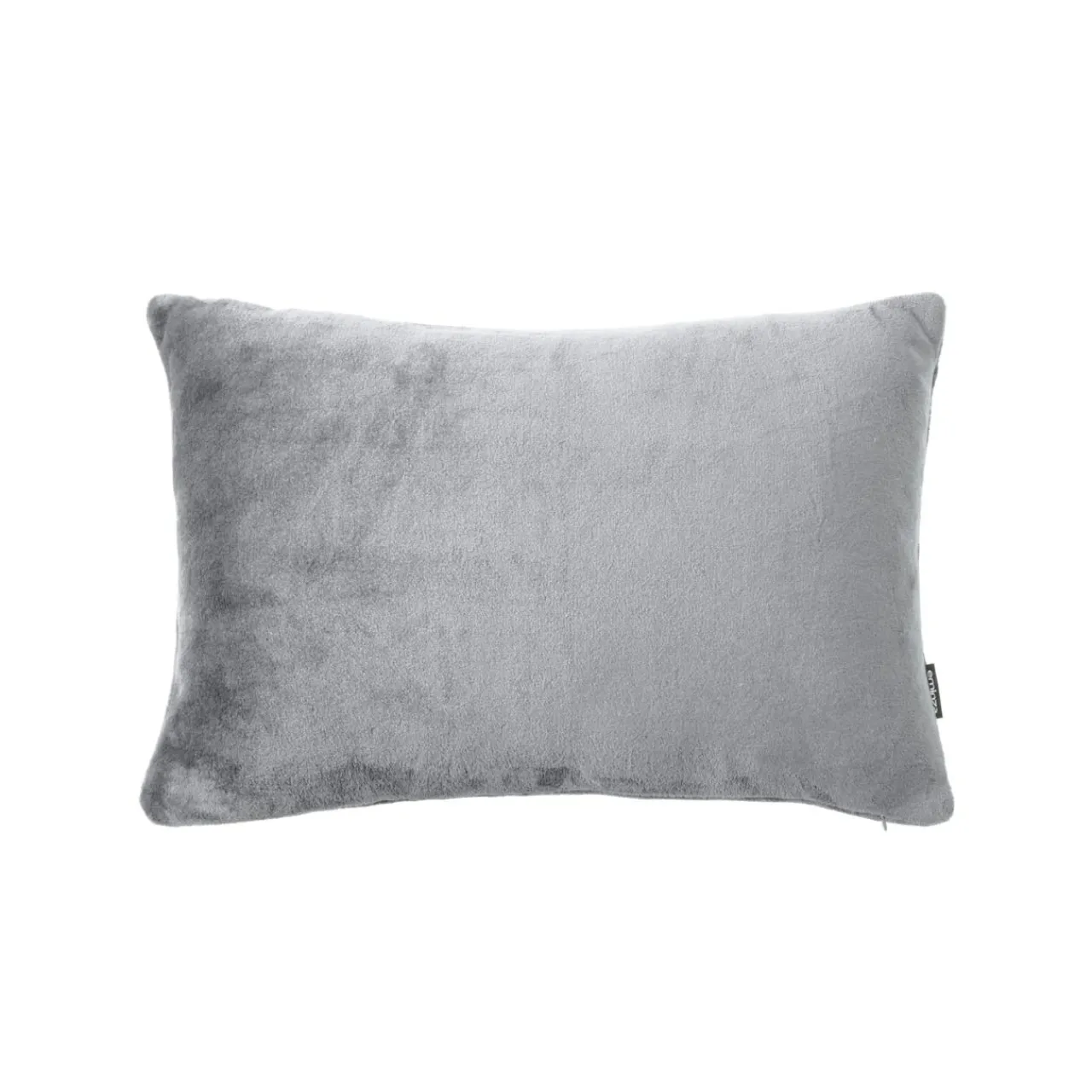 EMINZA Housse de coussin rectangulaire flanelle (40 x 60 cm) Didou Gris clair New