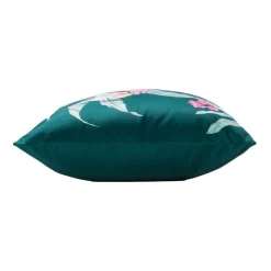 DOUCEUR D'INTERIEUR Housse de coussin velours (40 x 40 cm) Paolina Bleu canard Outlet