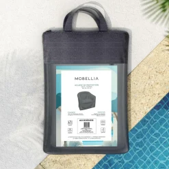MOBELLIA Housse de protection imperméable pour Fauteuil (78 x 76 cm) Calvi Gris Anthracite