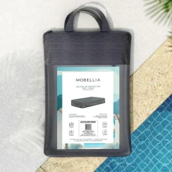 MOBELLIA Housse de protection imperméable pour Transat (212 x 95 cm) Amalfi Gris Anthracite Clearance