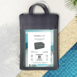MOBELLIA Housse de protection imperméable pour Canapé 2 places (134 x 76 cm) Calvi Gris Anthracite Clearance