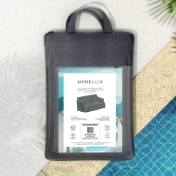 MOBELLIA Housse de protection imperméable pour Canapé 2 places (185 x 86 cm) Monte Carlo Gris Anthracite Best