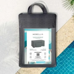 MOBELLIA Housse de protection Imperméable pour Table rectangulaire (225 x 125 cm) Gris Best