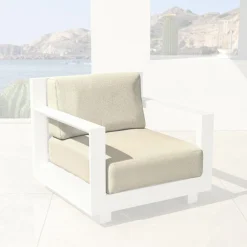 MOBELLIA Housses de coussin de remplacement pour Fauteuil Elba Beige Outlet