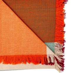 Atmosphera, cru017dateur d'intu017drieur Jeté de lit coton (130 x 180 cm) Madras Multicolore Sale