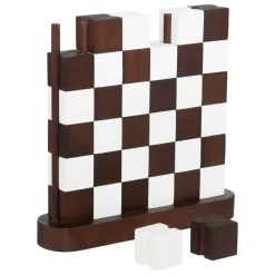 Atmosphera, cru017dateur d'intu017drieur Jeu Damier Bois (27 x 28 cm) Twist Marron Online