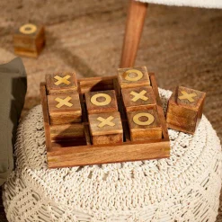ATMOSPHERA Jeu de Morpion en Bois Hot