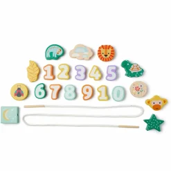 OSTARIA Jeu de perles en bois Animaux Multicolore Discount