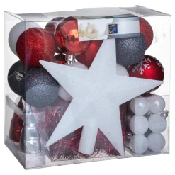 Feeric Lights & Christmas Kit de décoration de sapin de Noël Aspen Gris foncé Hot