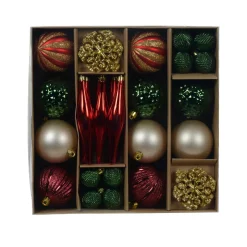 KAEMINGK Kit de décoration de sapin de Noël Christmas rouge et or Vert Clearance