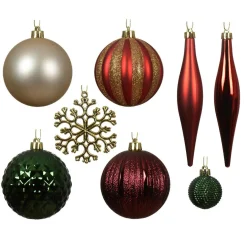 KAEMINGK Kit de décoration de sapin de Noël Christmas rouge et or Vert Clearance