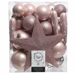 KAEMINGK Kit de décoration de sapin de Noël Novae Rose poudré Outlet