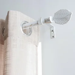 LUANCE Kit de tringle extensible (L120 - L210 cm / D19 mm) Exotica et or Blanc Outlet