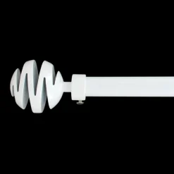 LUANCE Kit de tringle extensible (L120 - L210 cm / D19 mm) Villalouise laqué Blanc Outlet