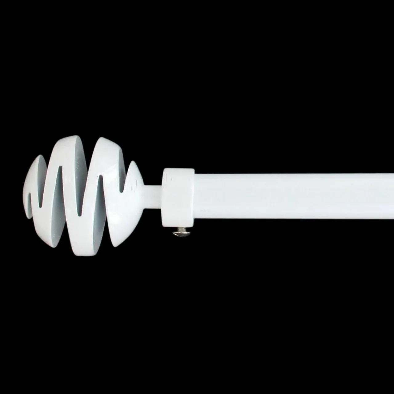 LUANCE Kit de tringle extensible (L120 - L210 cm / D19 mm) Villalouise laqué Blanc Outlet