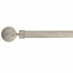 LUANCE Kit de tringle extensible (L210 - L380 cm / D28 mm) Gaia et noir Ivoire Clearance
