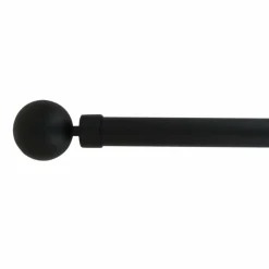LUANCE Kit de tringle extensible (L120 - L210 cm / D28 mm) Gaïa Noir Discount