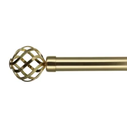 LUANCE Kit de tringle rideau extensible (L120 - L210 cm / D28 mm) Flence Or