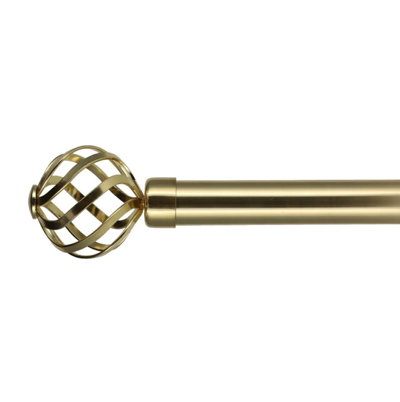 LUANCE Kit de tringle rideau extensible (L120 - L210 cm / D28 mm) Flence Or