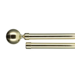 LUANCE Kit de tringle rideau extensible double barres (L120 - L210 cm / D19 mm) Paloma Or Sale