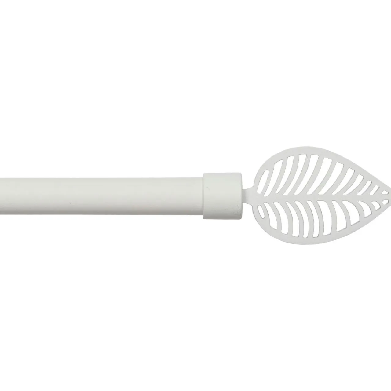 LUANCE Kit de tringle rideau extensible (L120 - L210 cm / D19 mm) Amazonia mat Blanc