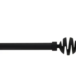 LUANCE Kit de tringle rideau extensible (L120 - L210 cm / D19 mm) Villalouise mat Noir Sale
