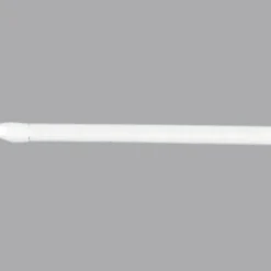 LUANCE Kit de 2 tringles extensibles ovales (60 à 80 cm) Blanc Best