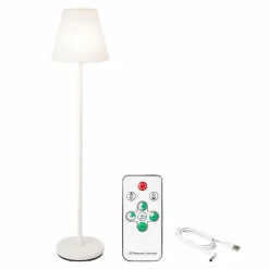 #N/A Lampadaire extérieur sans fil rechargeable USB LED (H150 cm) Brooklyn Blanc Outlet