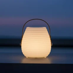 KAEMINGK Lampe de jardin mobile sans fil à piles 6 LED (H17 cm) Mokulua Blanc Sale
