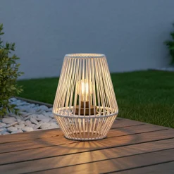 KAEMINGK Lampe de jardin solaire 3 lumens (H25 cm) Midtown Blanc New