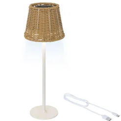 KAEMINGK Lampe de table extérieure solaire LED (H38 cm) Marylebone Naturel Discount