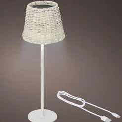 KAEMINGK Lampe de table extérieure solaire LED (H38 cm) Marylebone Blanc Sale