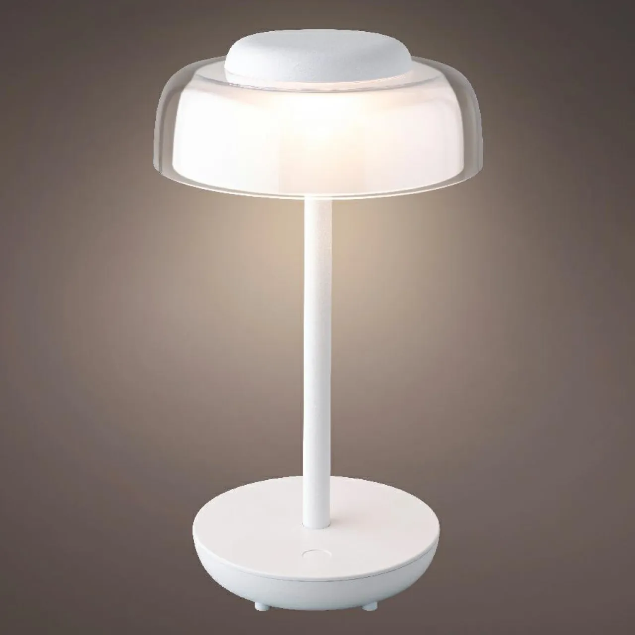 #N/A Lampe de table sans fil rechargeable USB 18 LED (H28 cm) Tribeca Blanc Hot
