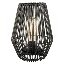 #N/A Lampe de table solaire LED (H23 cm) Calabre Noir Clearance