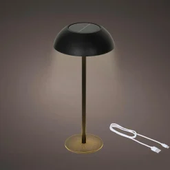 KAEMINGK Lampe de table solaire LED (H33 cm) Malibu Noir