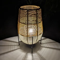 #N/A Lampe de table solaire LED (H31 cm) Vernazza he Blanc Discount