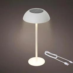 KAEMINGK Lampe de table solaire 100 lumens (H33 cm) Malibu Blanc Best