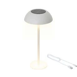 KAEMINGK Lampe de table solaire 100 lumens (H33 cm) Malibu Blanc Best