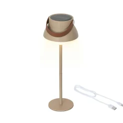 KAEMINGK Lampe de table solaire 100 lumens (H36 cm) Tokyo Beige Clearance