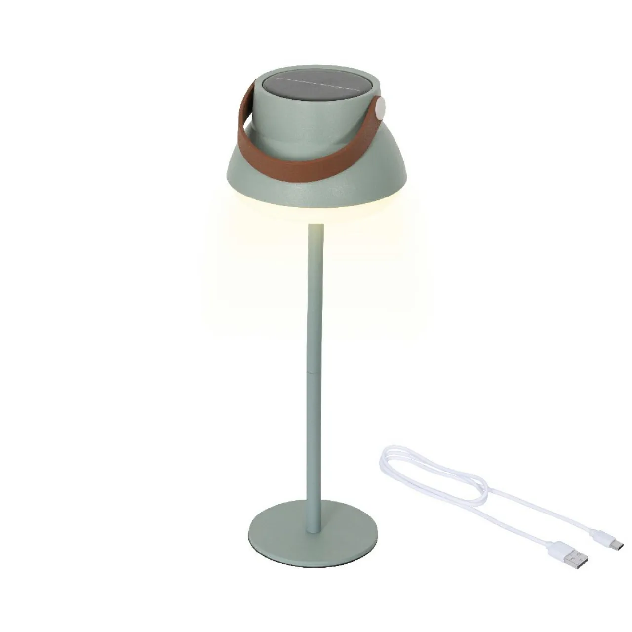 KAEMINGK Lampe de table solaire 100 lumens (H36 cm) Tokyo Vert menthe New