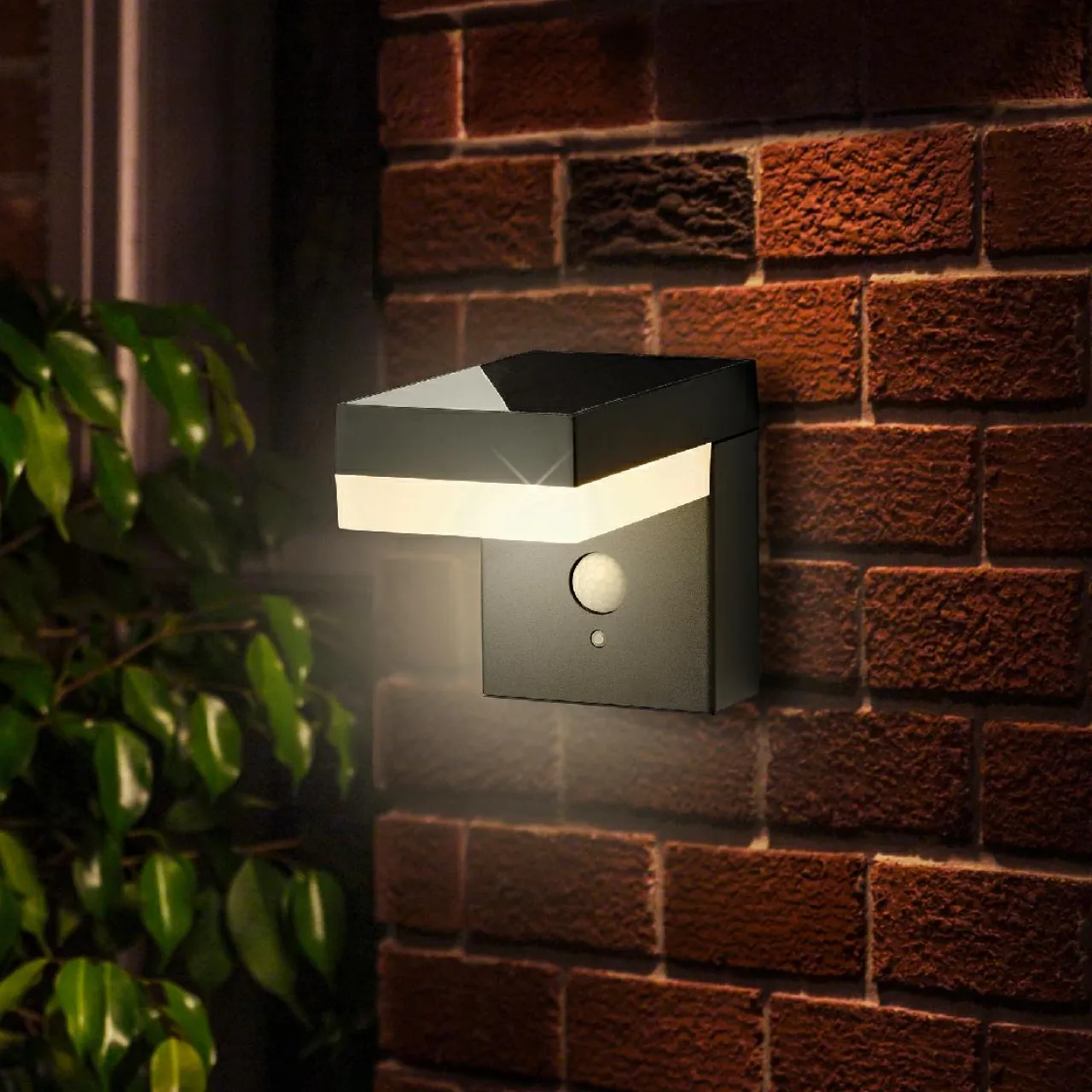 KAEMINGK Lampe murale solaire 600 lumens (H12,5 cm) Elite Gris Anthracite Clearance