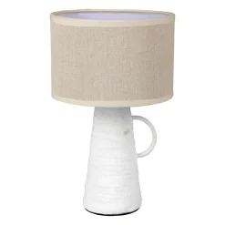 OSTARIA Lampe à poser amphore (H28,5 cm) Abisko he Blanc Outlet