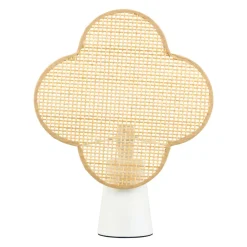 OSTARIA Lampe à poser bambou (H36 cm) Faustine Beige Discount