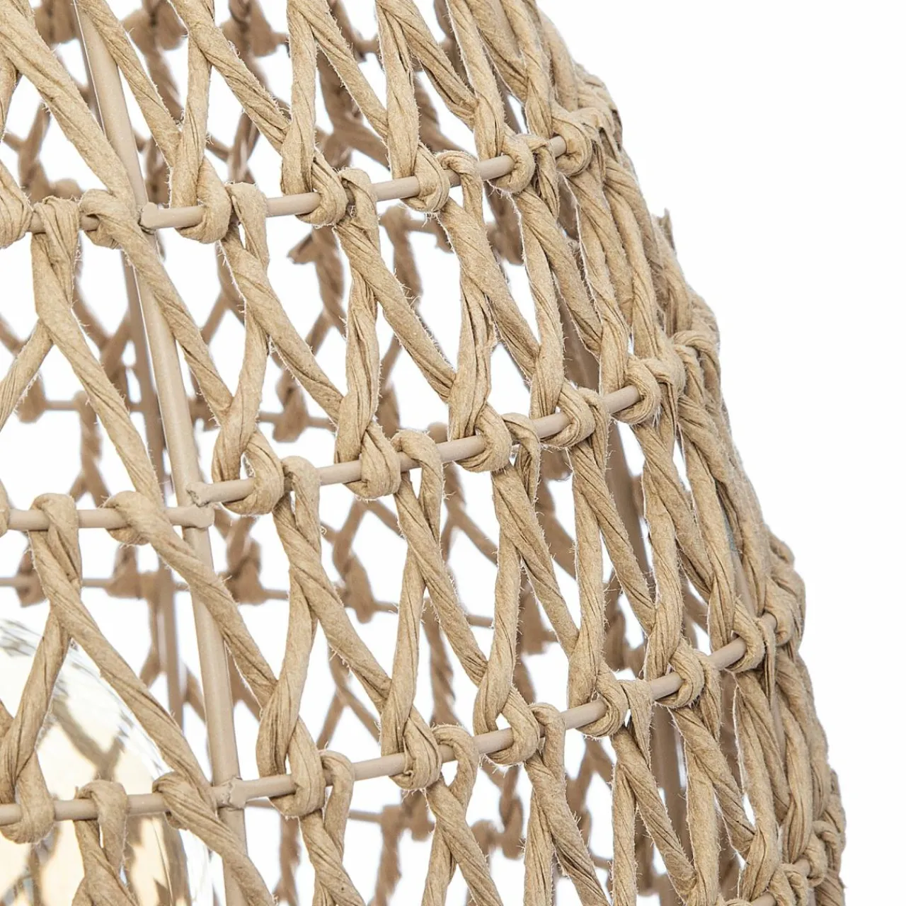 ATMOSPHERA Lampe à poser bois et papier (H35,5 cm) Etel Naturel