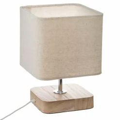 ATMOSPHERA Lampe à poser bois (H21 cm) Toxey Ivoire Best