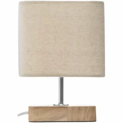ATMOSPHERA Lampe à poser bois (H21 cm) Toxey Ivoire Best